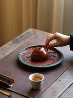 Li Ma Fa Cai    - Yixing Zisha Purple Teapot Stand