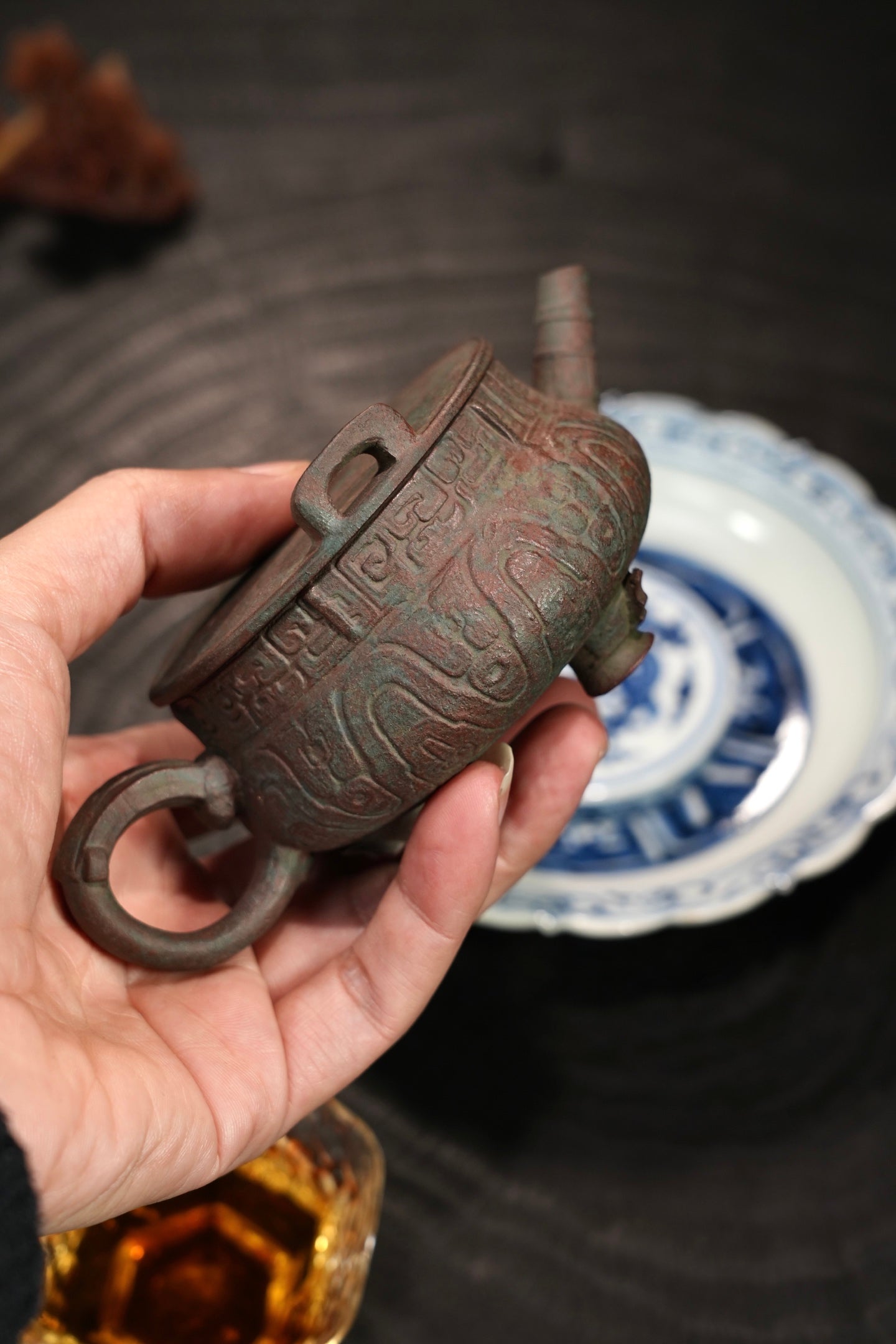 Ding    150cc  - Yixing Zisha Purple Clay Teapot