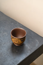 Niao Yu Hua Xiang  220cc  - Yixing Zisha Purple Clay  Cup