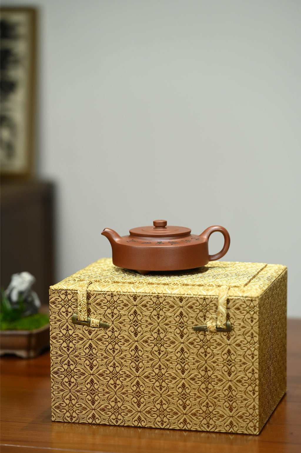 San Zu Zhou Pan    200cc   - Yixing Zisha Purple Clay Teapot