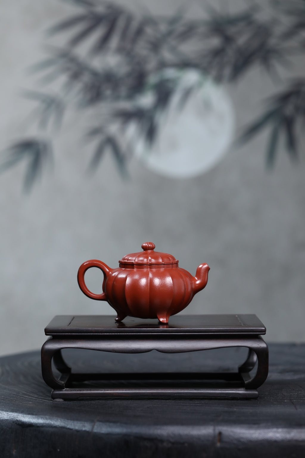 Jin Wen Bao Xiang     120cc   - Yixing Zisha Purple Clay Teapot