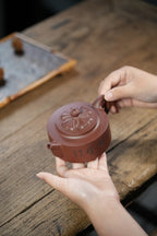 Ling Hua Zhou Pan    250cc   - Yixing Zisha Purple Clay Teapot