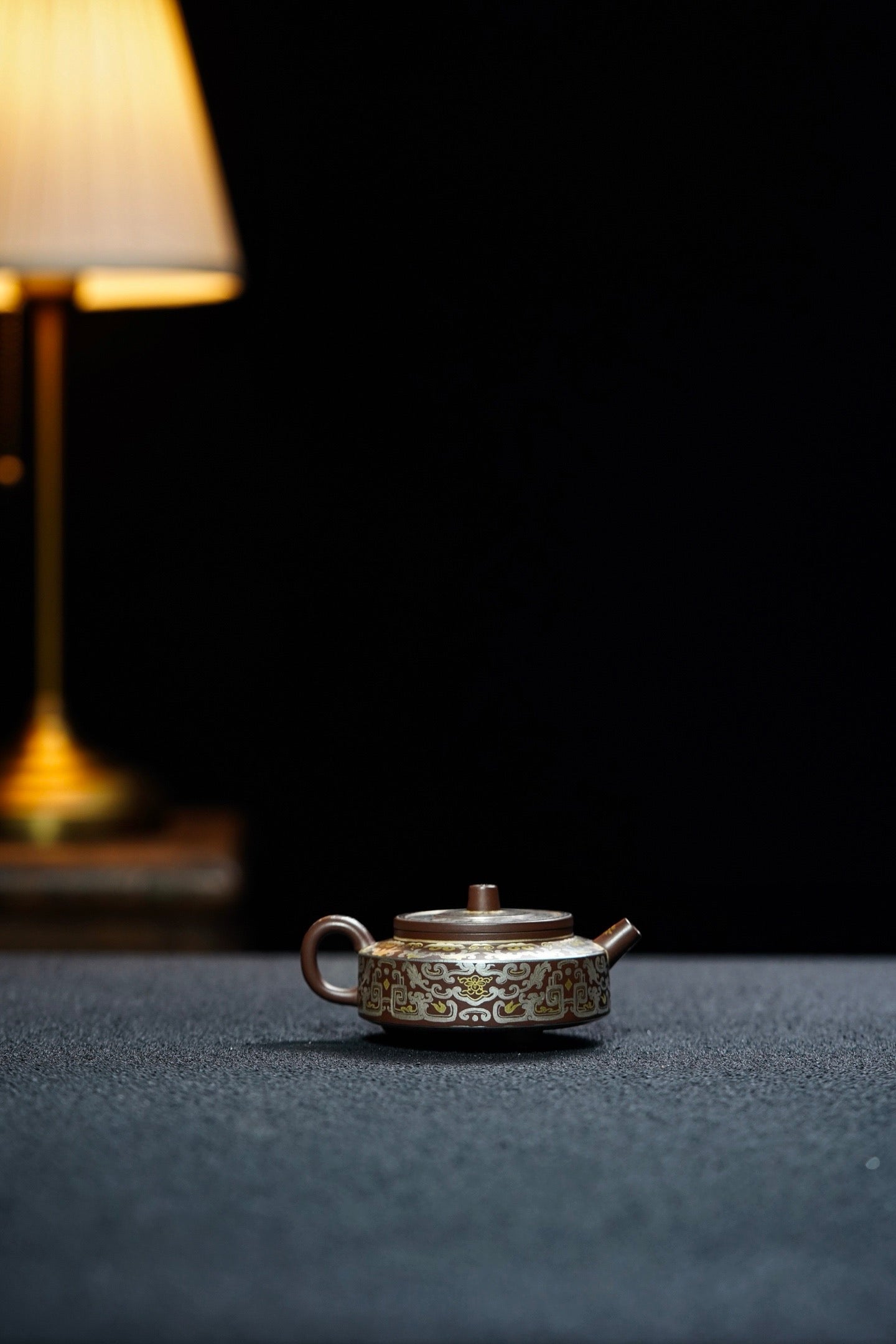San Zu Zhou Pan    130cc   - Yixing Zisha Purple Clay Teapot