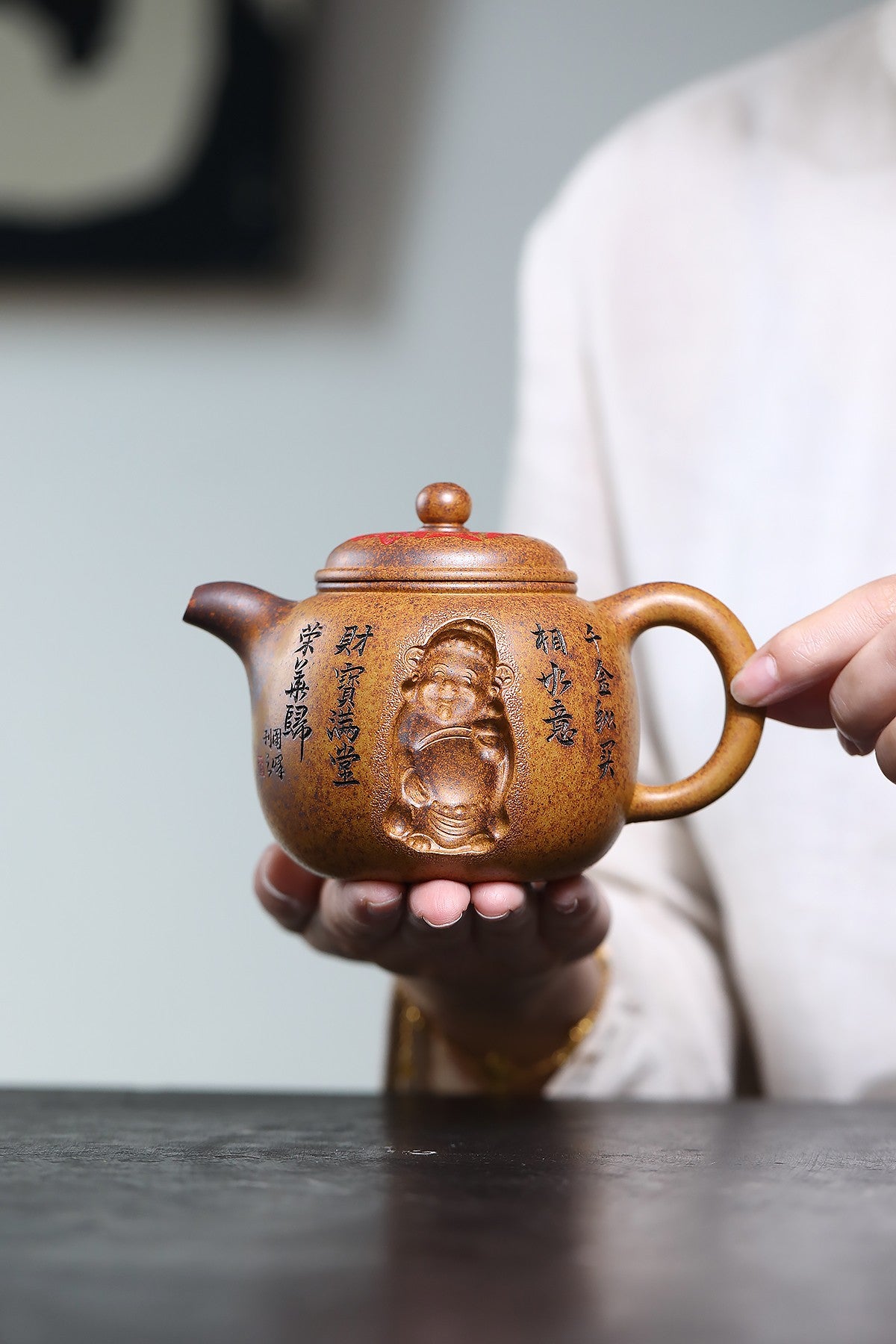 Pao Zun   360cc   - Yixing Zisha Purple Clay Teapot
