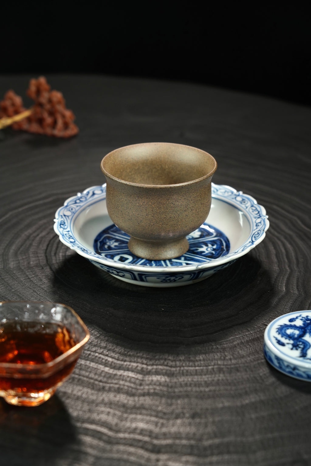 Zhen Yan   140cc  - Yixing Zisha Purple Clay  Cup
