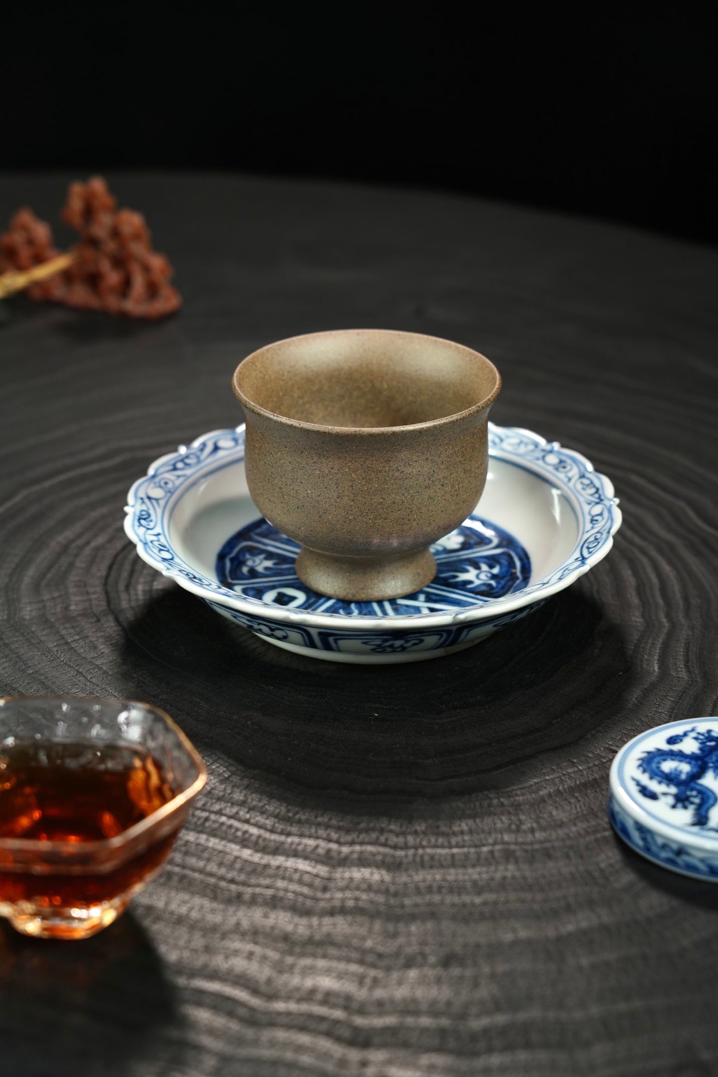 Zhen Yan   140cc  - Yixing Zisha Purple Clay  Cup