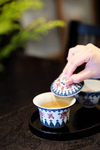 Blue and White with Underglaze Red  -Jingdezhen porcelain