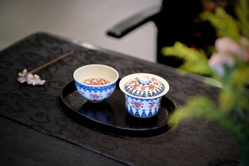Blue and White with Underglaze Red  -Jingdezhen porcelain
