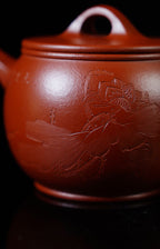 Han Wa   210cc   - Yixing Zisha Purple Clay Teapot