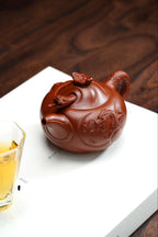Yu Hua Long   160cc   - Yixing Zisha Purple Clay Teapot