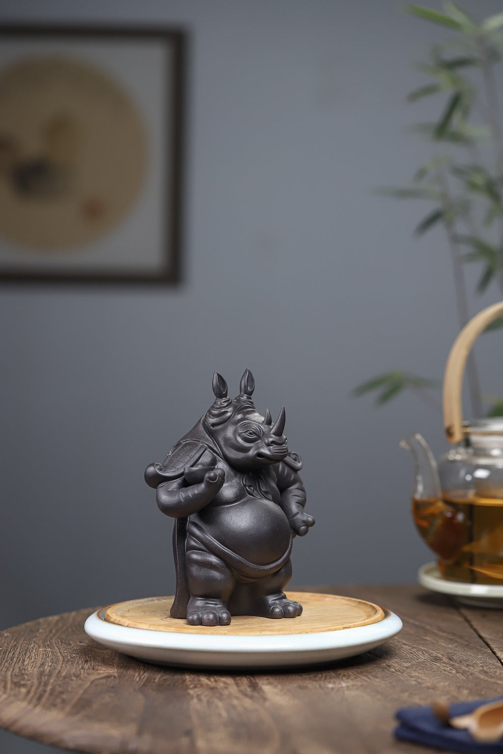 Zhao Cai Xi Niu Da Jiang Jun   - Yixing Zisha Handmade Tea Pets