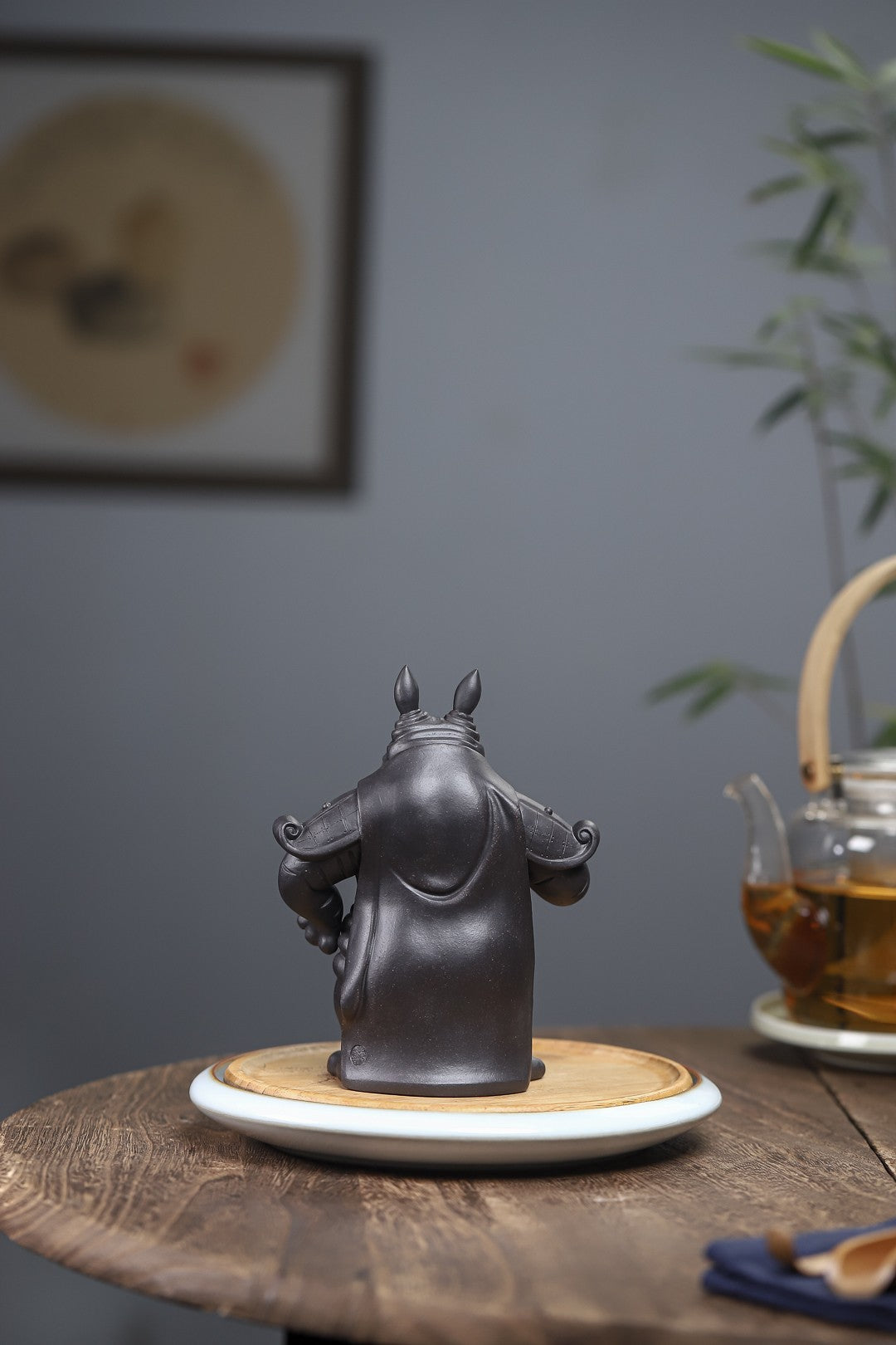 Zhao Cai Xi Niu Da Jiang Jun   - Yixing Zisha Handmade Tea Pets