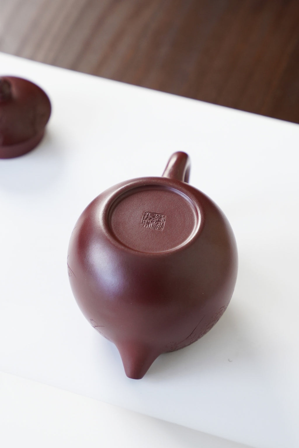 Long Dan   230cc   - Yixing Zisha Purple Clay Teapot