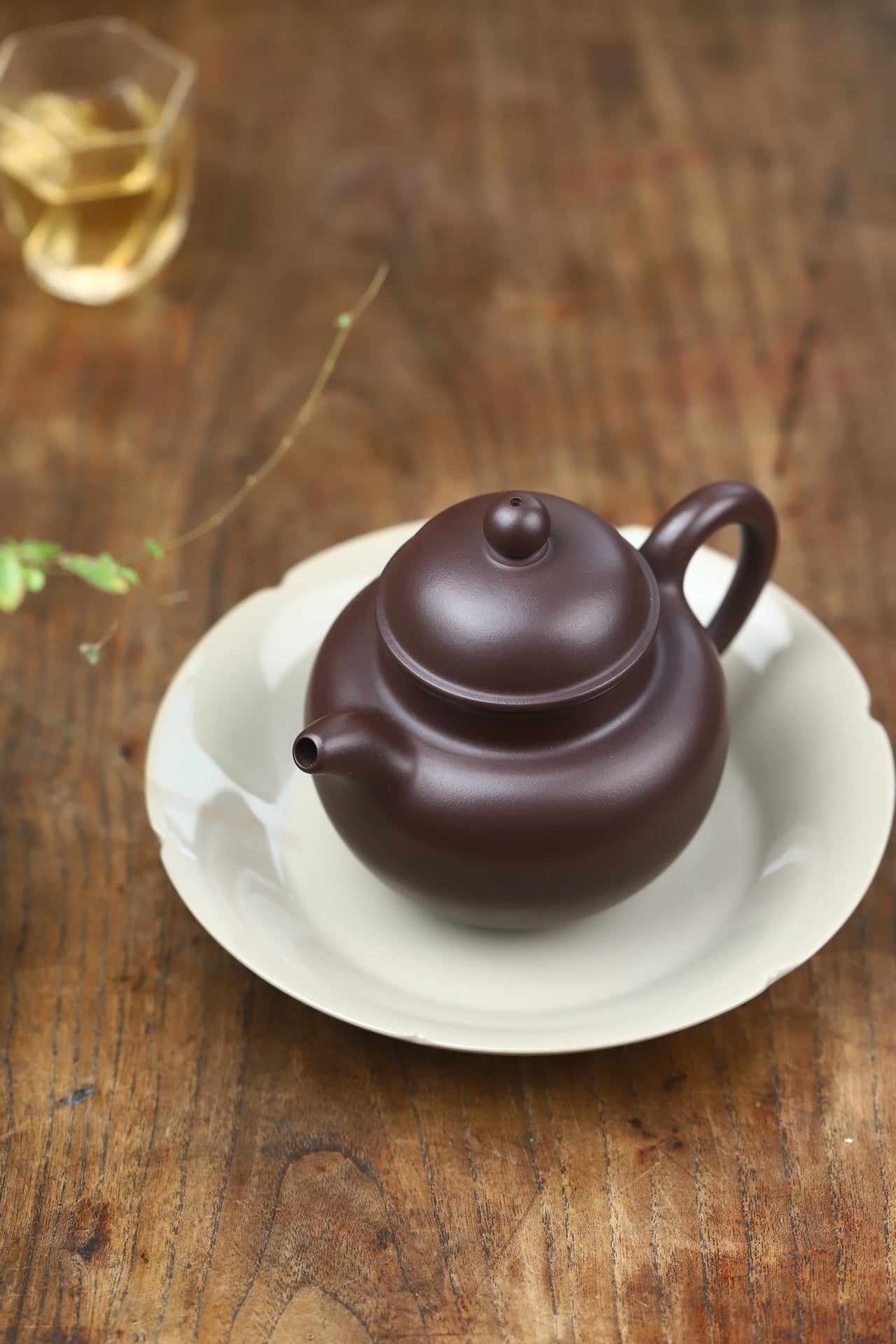 Duo Qiu   225cc   - Yixing Zisha Purple Clay Teapot