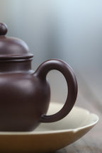 Duo Qiu   225cc   - Yixing Zisha Purple Clay Teapot