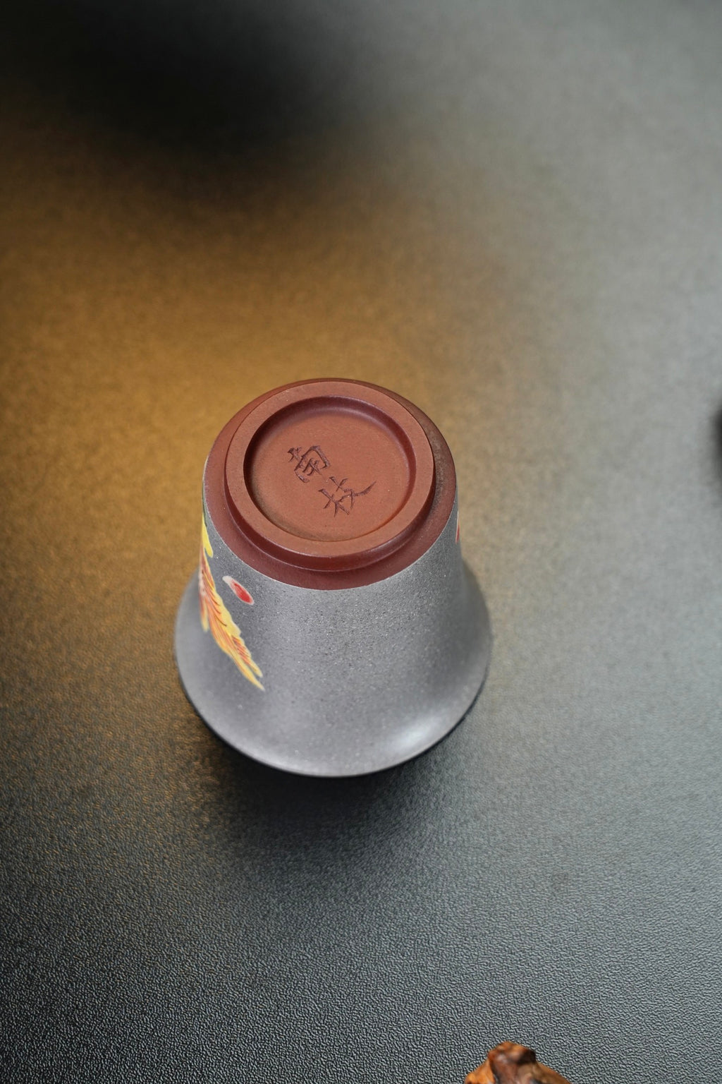 Hua Kai Fu Gui    100cc  - Yixing Zisha Purple Clay  Cup