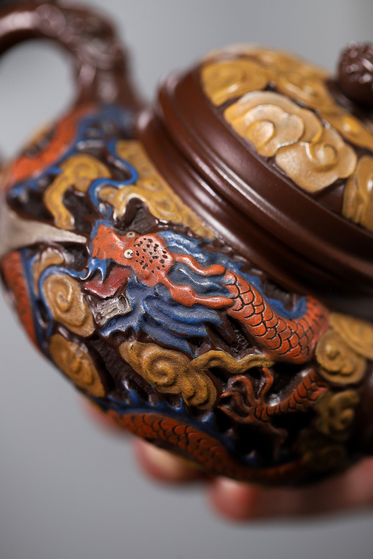 Rong Tian   170cc   - Yixing Zisha Purple Clay Teapot