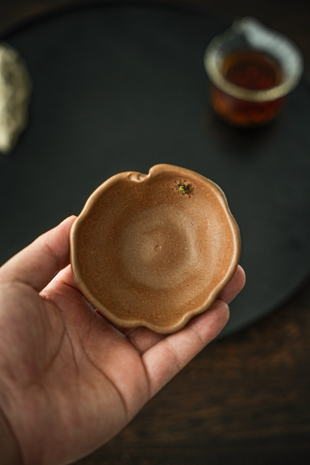 He Tang Yue Se    90cc  - Yixing Zisha Purple Clay  Cup