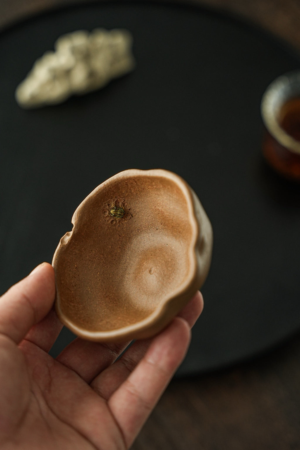 He Tang Yue Se    90cc  - Yixing Zisha Purple Clay  Cup