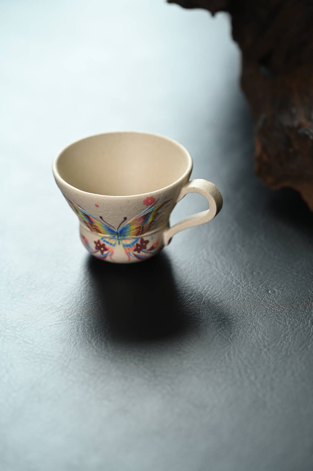 Cai Die    70cc  - Yixing Zisha Purple Clay  Cup