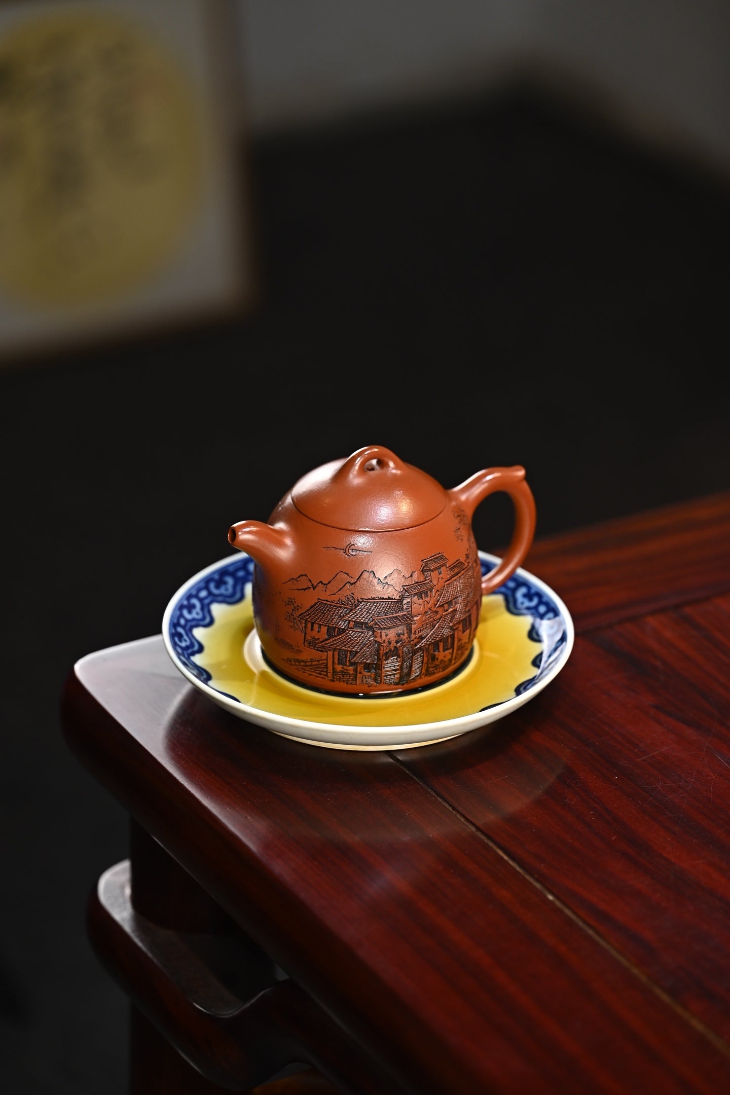 Qin Quan   320cc   - Yixing Zisha Purple Clay Teapot