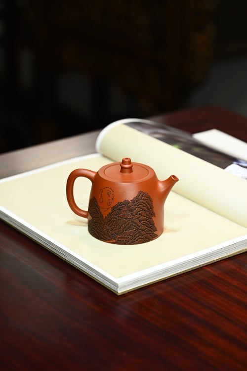 Fo Han Duo    230cc   - Yixing Zisha Purple Clay Teapot
