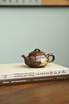 San Zu Ru Piao     230cc   - Yixing Zisha Purple Clay Teapot