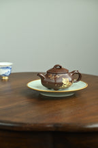 San Zu Ru Piao     230cc   - Yixing Zisha Purple Clay Teapot