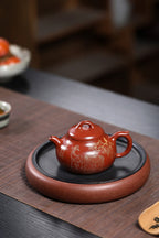 Guo Qiao Bian Fu     220cc   - Yixing Zisha Purple Clay Teapot