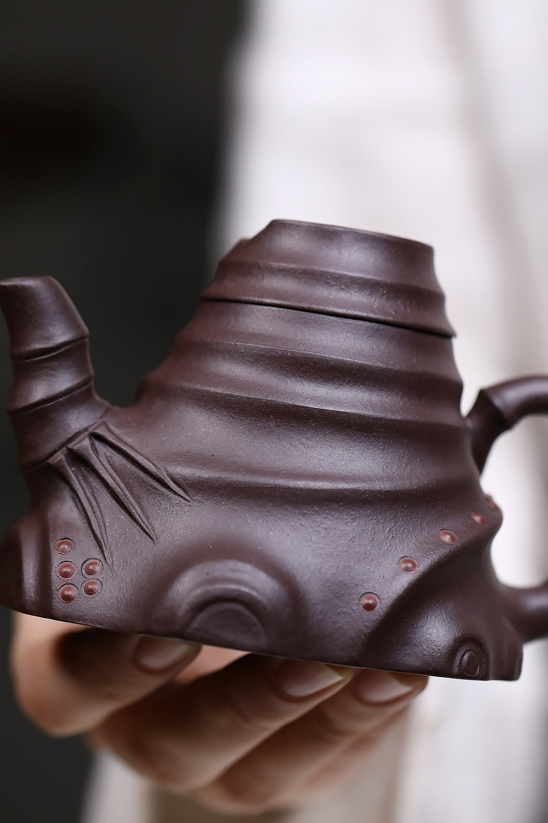 Zhu Sun Hu     160cc   - Yixing Zisha Purple Clay Teapot
