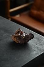 Long Tou Bao Ping       220cc   - Yixing Zisha Purple Clay Teapot