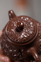 Pan Hu     150cc   - Yixing Zisha Purple Clay Teapot