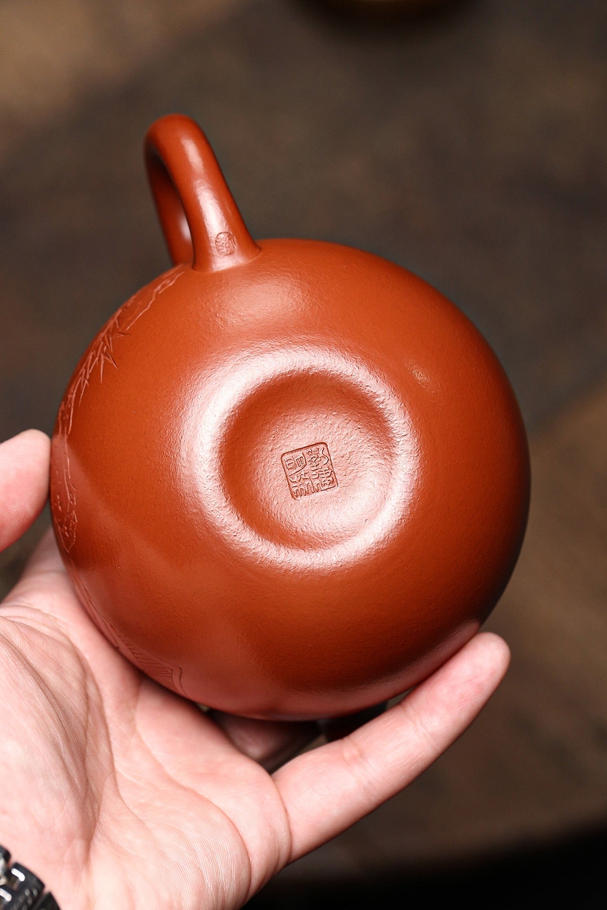Shi Yuan      320cc   - Yixing Zisha Purple Clay Teapot