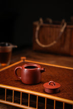 Ju Lun      130cc   - Yixing Zisha Purple Clay Teapot