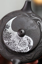 Bian Chen     240cc   - Yixing Zisha Purple Clay Teapot