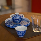 Chan Zhi Hua Hui  Cha Pan    -Jingdezhen porcelain