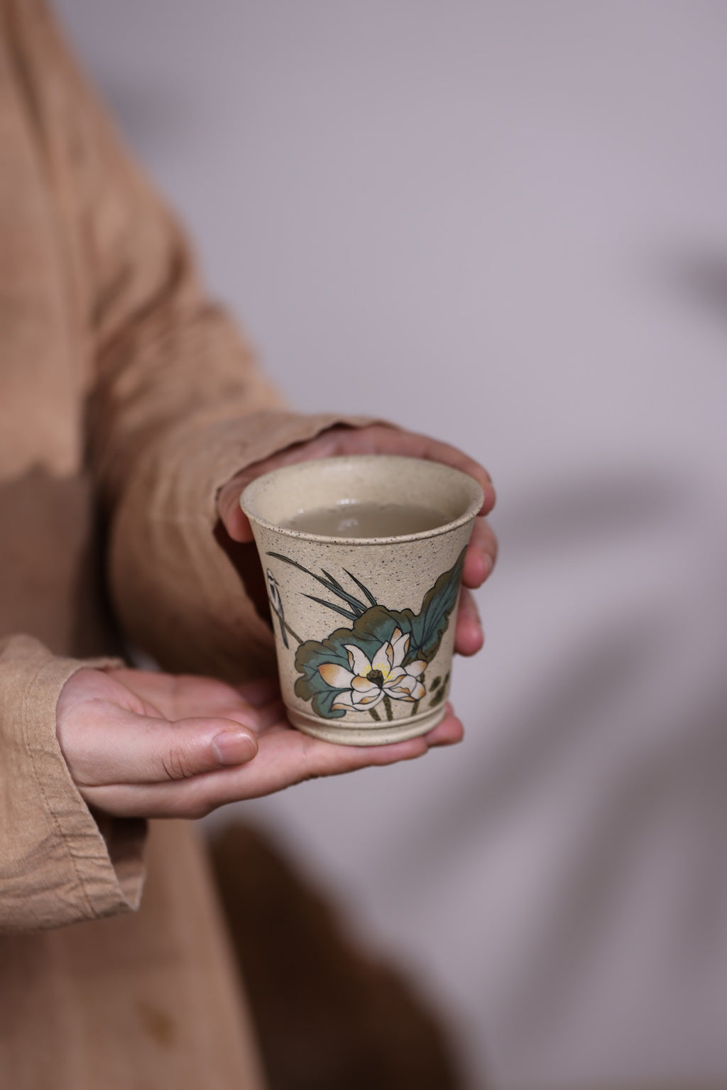 He Xiang     120cc  - Yixing Zisha Purple Clay  Cup