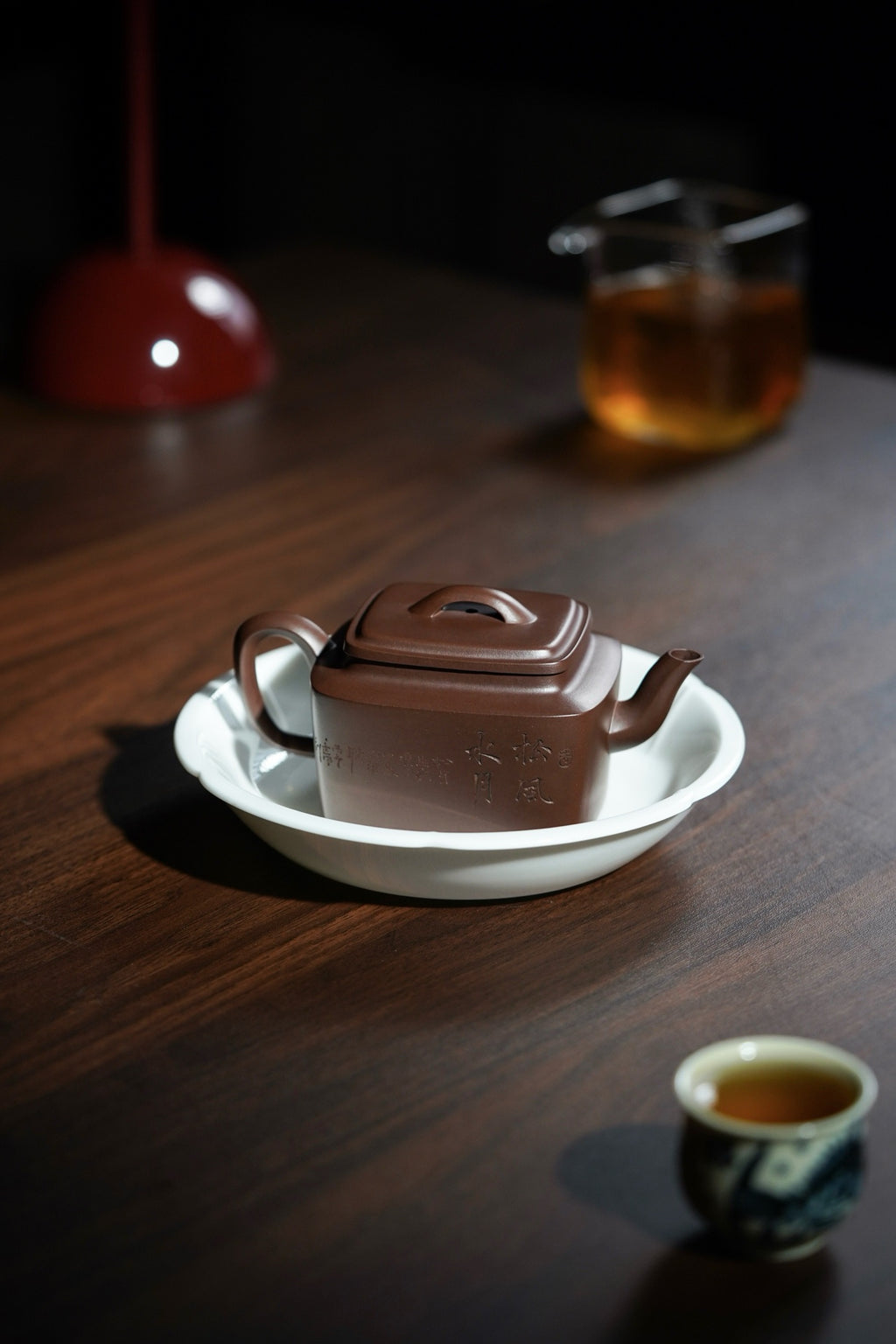 Si Fang Bao Xiang      180cc   - Yixing Zisha Purple Clay Teapot