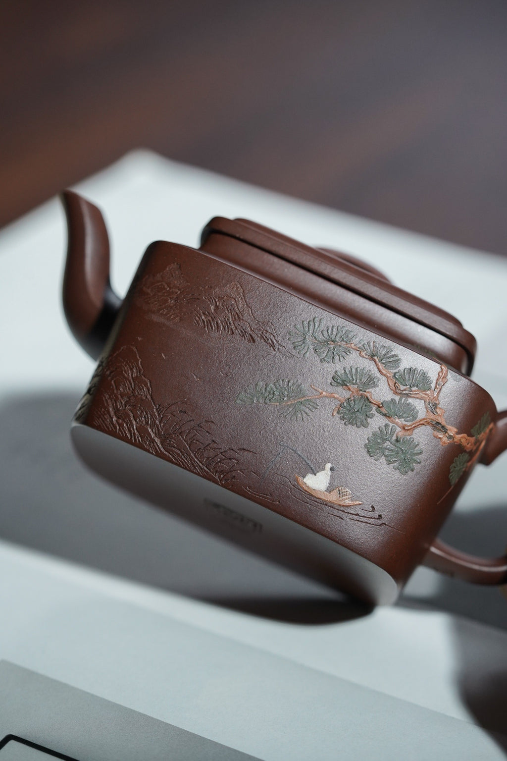 Si Fang Bao Xiang      180cc   - Yixing Zisha Purple Clay Teapot