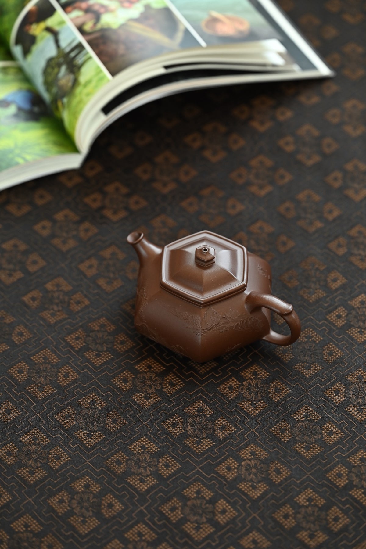 Han Jiang       160cc   - Yixing Zisha Purple Clay Teapot
