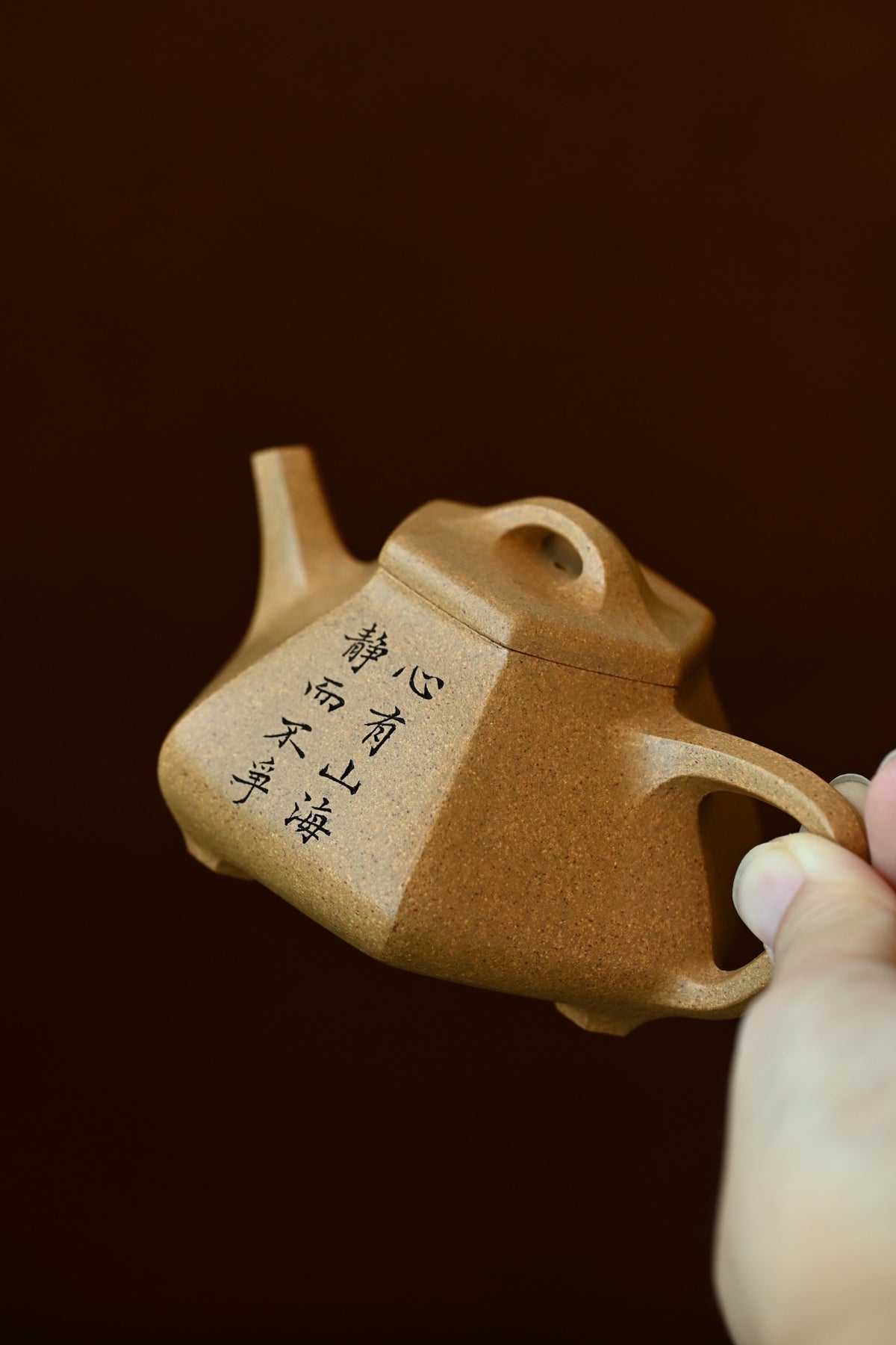 Liu Fang Piao        130cc   - Yixing Zisha Purple Clay Teapot