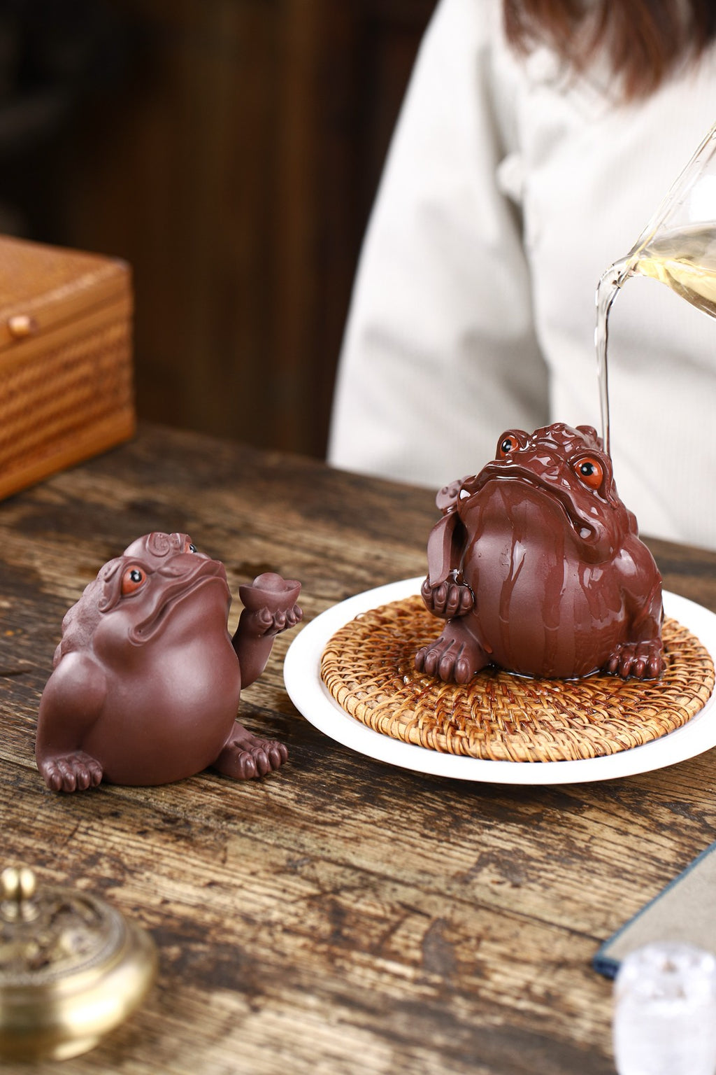 Ruyi &amp; Wealth-Attracting    - Yixing Zisha Handmade Tea Pets