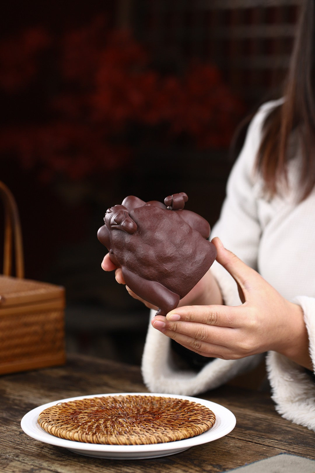 Ruyi &amp; Wealth-Attracting    - Yixing Zisha Handmade Tea Pets
