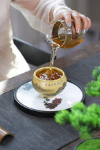 Shan Shui Ru Hua         180cc  - Yixing Zisha Purple Clay  Cup