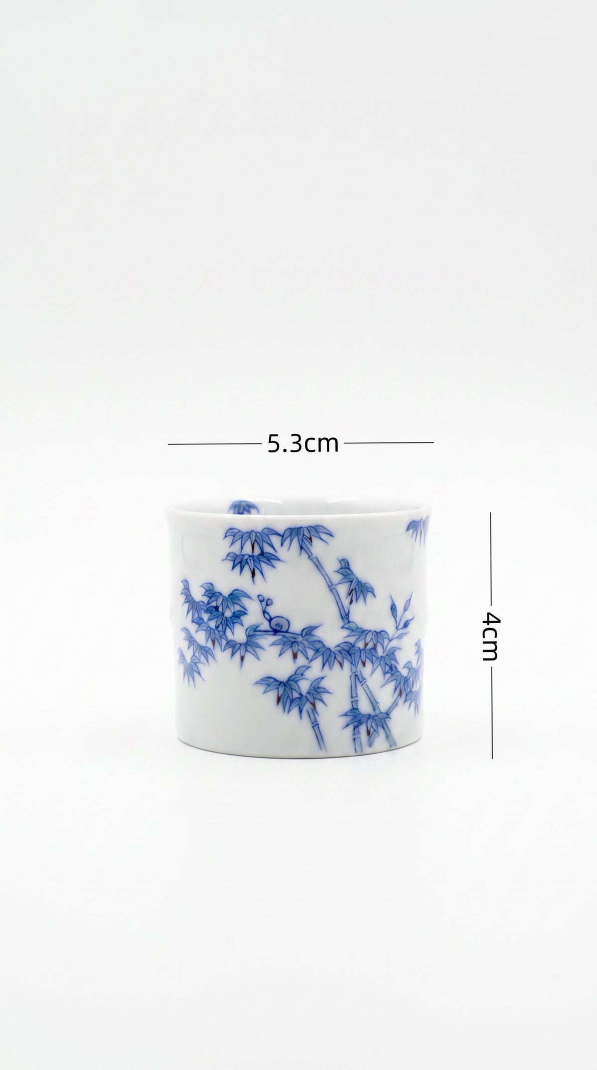 Hand-painted Bamboo Joint Porcelain Teacup       60ml   -Jingdezhen porcelain