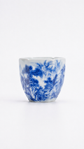 Hexagonal Floral Rim Master Teacup       100ml   -Jingdezhen porcelain